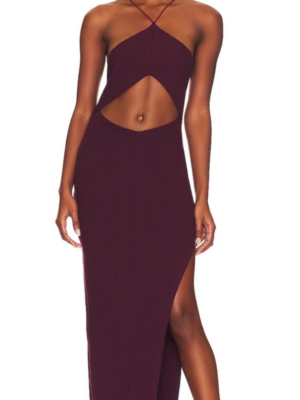 Not Yours to Keep Purple Cutout Maxi Dress